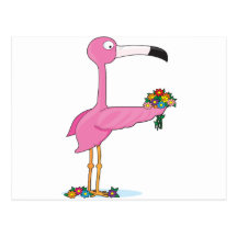 Animal Alphabet Flamingo Post Cards