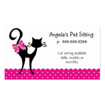 Animal Cat Sitter Business Card business cards
