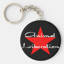 animal liberation key chain