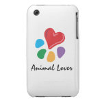 Animal Lover_Heart-Paw iPhone 3 Case-Mate Case