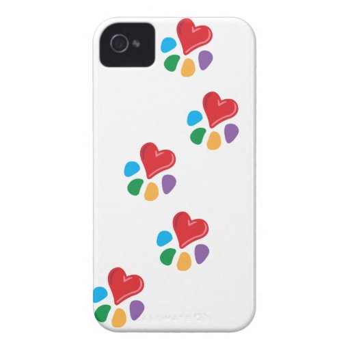 Animal Lover_Heart-Paw_footprints Case-Mate iPhone 4 Case