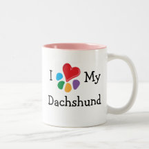 Animal Lover_I Heart My Dachshund Coffee Mug