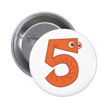 Animal number 5 pins