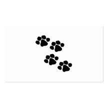 Animal Paw Prints Business Cards