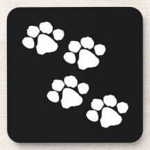 Animal Paw Prints Coaster