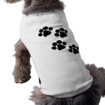 Animal Paw Prints Dog Tee