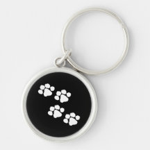 Animal Paw Prints Keychain