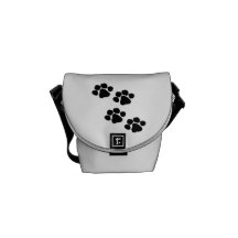 Animal Paw Prints Messenger Bag