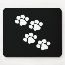 Animal Paw Prints Mousepad