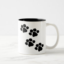 Animal Paw Prints Mugs