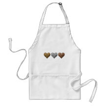 Animal Print Hearts Aprons