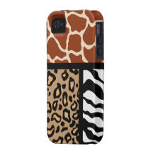 Animal Print iPhone 4 Case Mate Tough