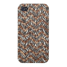 Animal Print Zig Zags iPhone 4/4S Covers