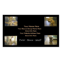 Animal Rescue Business Cards (Foster~Rescue~Adopt)
