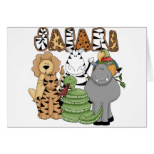 Animal Safari Greeting Cards