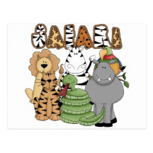 Animal Safari Post Card
