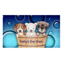 Animal Veterinarian Business Card Dogs Bucket