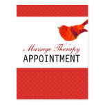 Animals Lovely Red Little Bird Post Card