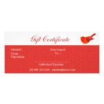 Animals Lovely Red Little Bird Rack Card Template