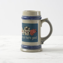 Animals Taste Good - Changeable Background Colour Coffee Mugs