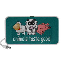 Animals Taste Good - Changeable Background Colour iPhone Speakers