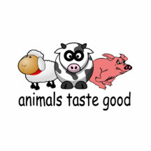 Animals Taste Good - Funny Meat Eaters Design Photo Cut Out