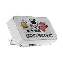 Animals Taste Good - Funny Meat Eaters Design Portable Speakers