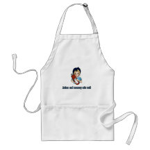 Anime and memory mix well apron
