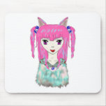 Anime Cat Girl Mousepads