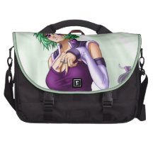 Anime Cover up Girl Laptop Bags