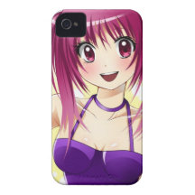 Anime Girl iPhone 4 Cases