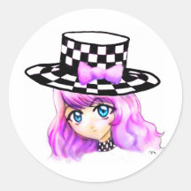 Anime Girl Manga Punk Lolita Harajuku Gothic Style Sticker