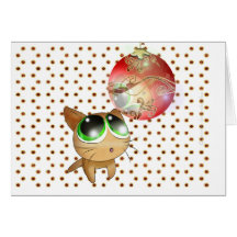 Anime Kitty Holiday Greeting Cards