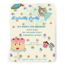 Anime Magical Days Invitation  Birthday Party