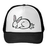 Anml009 RABBIT BUNNY CARTOON DOODLE PETS CUTE Hats