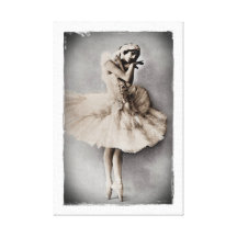 Anna Pavlova Posed en Pointe Canvas Print