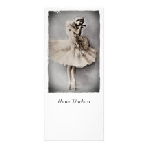 Anna Pavlova Posed en Pointe Rack Card Template