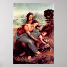 Anna Selbdritt 2 by Leonardo da Vinci Print