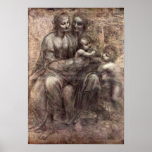Anna Selbdritt by Leonardo da Vinci Print