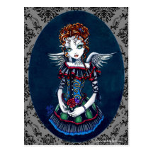 Annabelle Gothic Victorian Angel Postcard