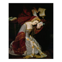 Anne Boleyn  in the Tower, detail, 1835 posters