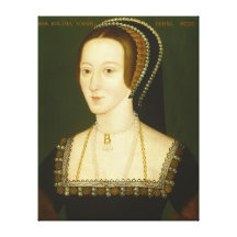 Anne Boleyn Second Wife of Henry VIII Portrait Canvas Prints