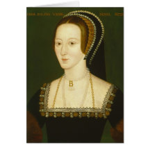 Anne Boleyn Second Wife of Henry VIII Portrait Card