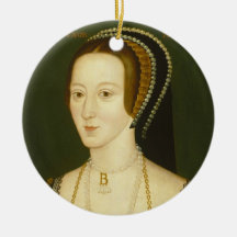Anne Boleyn Second Wife of Henry VIII Portrait Christmas Ornaments