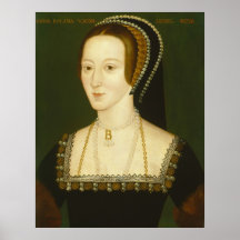Anne Boleyn Second Wife of Henry VIII Portrait Print