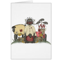 Annie Doll Sheep & Crows Greeting Cards