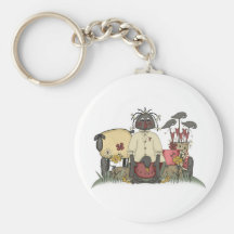 Annie Doll Sheep & Crows Key Chains