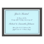 Anniversary Party Classic Invitation Blue