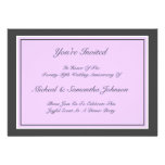 Anniversary Party Classic Invitation Purple