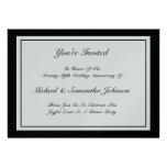 Anniversary Party Classic Invitation Silver